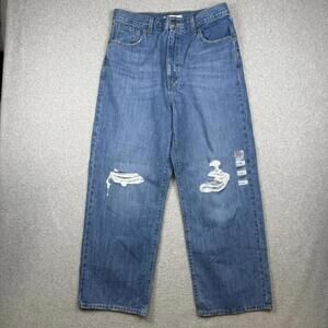 Brand New Levi's Women's Size W31x29L High Waisted Distressed Cropped Jeans